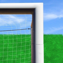 Ворота юниорские алюминиевые 5х2 м, профиль 80 мм, футбольные (разборные)