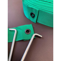 Разметка площадки для волейбола 9х18м - зелёный (ленты)