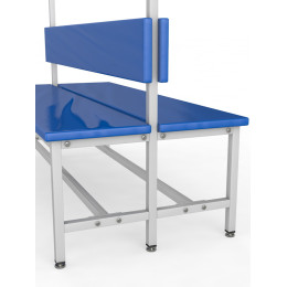 Мягкая скамейка для раздевалки 1,5м, двухсторонняя