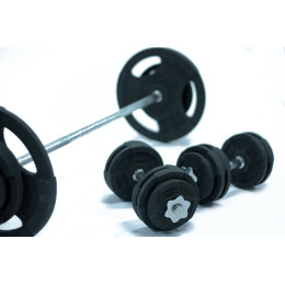 Комплект штанга и гантели MironFIt чугунный 70 кг