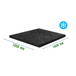 Резиновое покрытие 1000x1000x10мм для холодных помещений - Ice